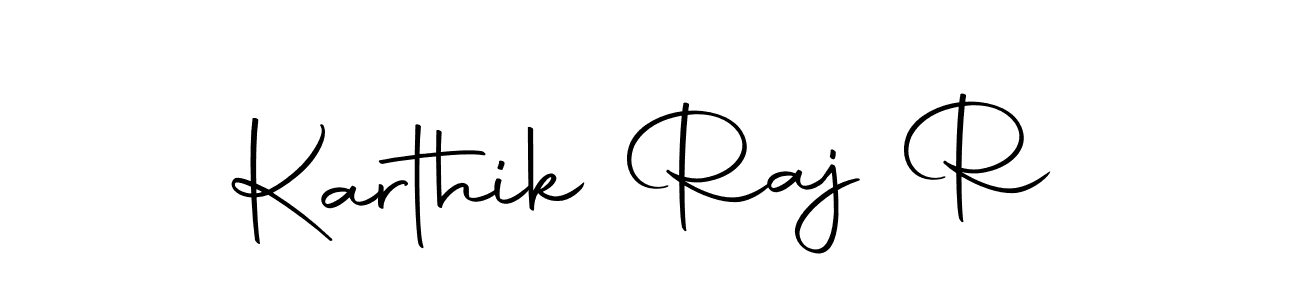 Design your own signature with our free online signature maker. With this signature software, you can create a handwritten (Autography-DOLnW) signature for name Karthik Raj R. Karthik Raj R signature style 10 images and pictures png