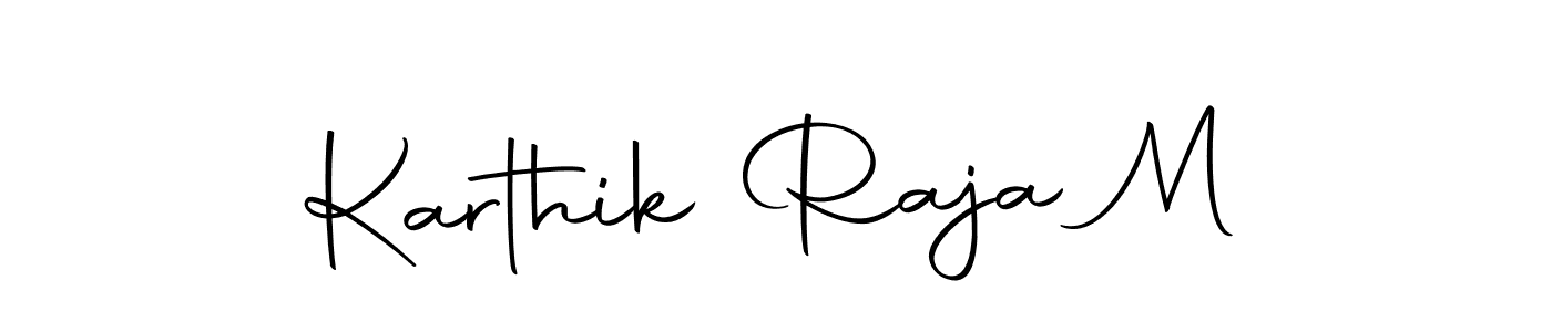 Design your own signature with our free online signature maker. With this signature software, you can create a handwritten (Autography-DOLnW) signature for name Karthik Raja M. Karthik Raja M signature style 10 images and pictures png