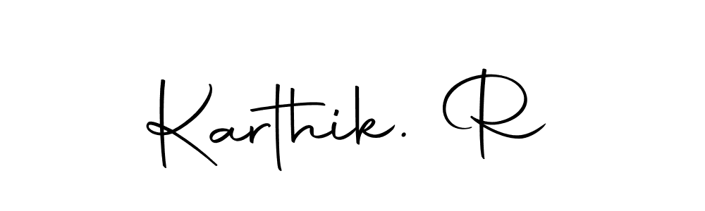 Karthik. R stylish signature style. Best Handwritten Sign (Autography-DOLnW) for my name. Handwritten Signature Collection Ideas for my name Karthik. R. Karthik. R signature style 10 images and pictures png
