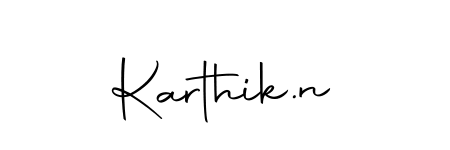 Design your own signature with our free online signature maker. With this signature software, you can create a handwritten (Autography-DOLnW) signature for name Karthik.n. Karthik.n signature style 10 images and pictures png