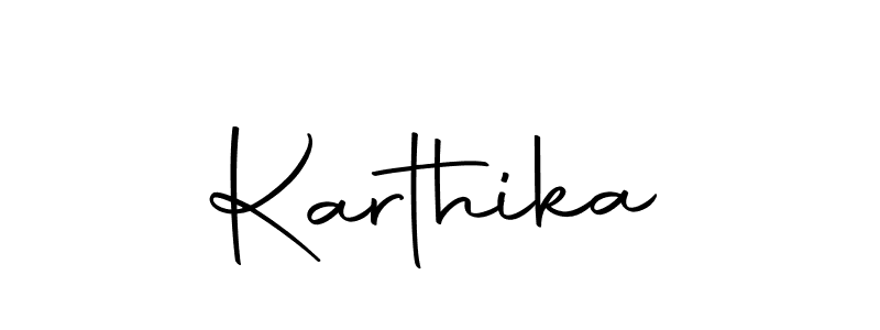 Design your own signature with our free online signature maker. With this signature software, you can create a handwritten (Autography-DOLnW) signature for name Karthika. Karthika signature style 10 images and pictures png