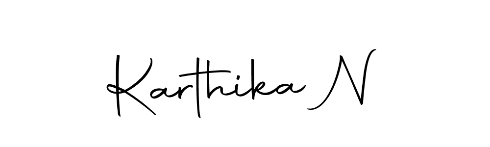 Create a beautiful signature design for name Karthika N. With this signature (Autography-DOLnW) fonts, you can make a handwritten signature for free. Karthika N signature style 10 images and pictures png
