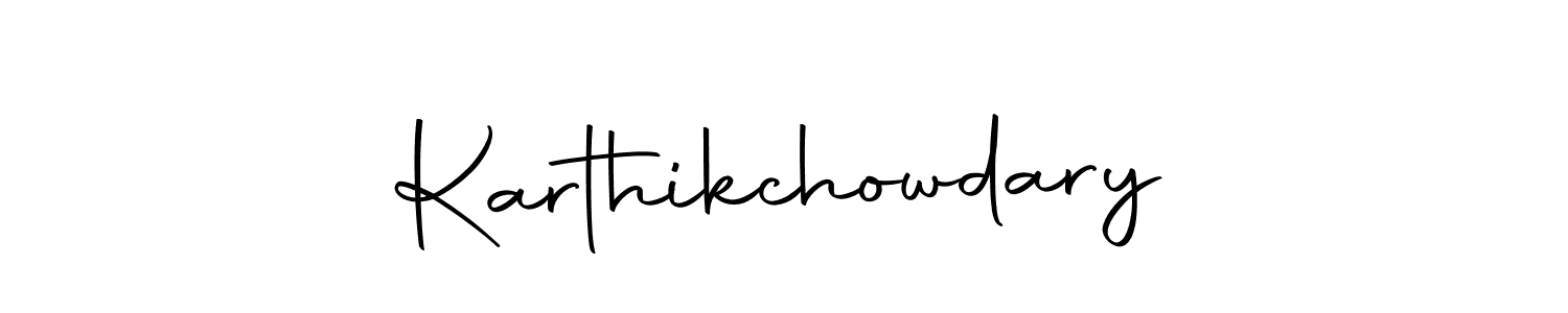 You can use this online signature creator to create a handwritten signature for the name Karthikchowdary. This is the best online autograph maker. Karthikchowdary signature style 10 images and pictures png