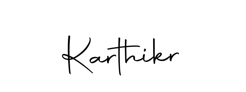 Make a beautiful signature design for name Karthikr. With this signature (Autography-DOLnW) style, you can create a handwritten signature for free. Karthikr signature style 10 images and pictures png