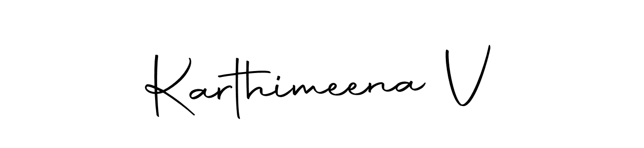 You should practise on your own different ways (Autography-DOLnW) to write your name (Karthimeena V) in signature. don't let someone else do it for you. Karthimeena V signature style 10 images and pictures png