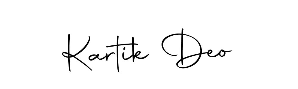 Design your own signature with our free online signature maker. With this signature software, you can create a handwritten (Autography-DOLnW) signature for name Kartik Deo. Kartik Deo signature style 10 images and pictures png