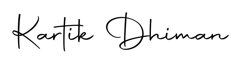 Similarly Autography-DOLnW is the best handwritten signature design. Signature creator online. You can use it as an online autograph creator for name Kartik Dhiman. Kartik Dhiman signature style 10 images and pictures png