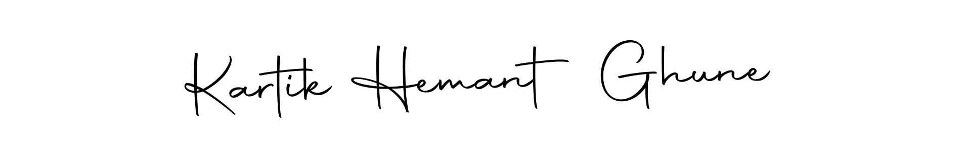 Make a beautiful signature design for name Kartik Hemant Ghune. With this signature (Autography-DOLnW) style, you can create a handwritten signature for free. Kartik Hemant Ghune signature style 10 images and pictures png