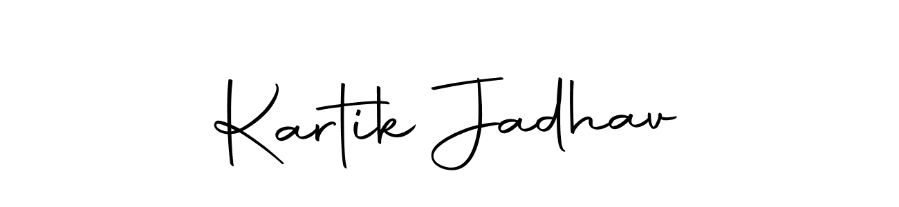 The best way (Autography-DOLnW) to make a short signature is to pick only two or three words in your name. The name Kartik Jadhav include a total of six letters. For converting this name. Kartik Jadhav signature style 10 images and pictures png