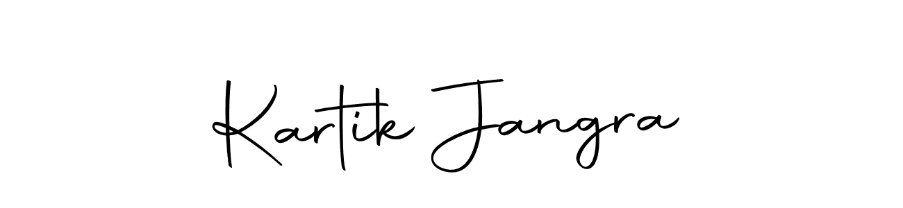 How to make Kartik Jangra name signature. Use Autography-DOLnW style for creating short signs online. This is the latest handwritten sign. Kartik Jangra signature style 10 images and pictures png