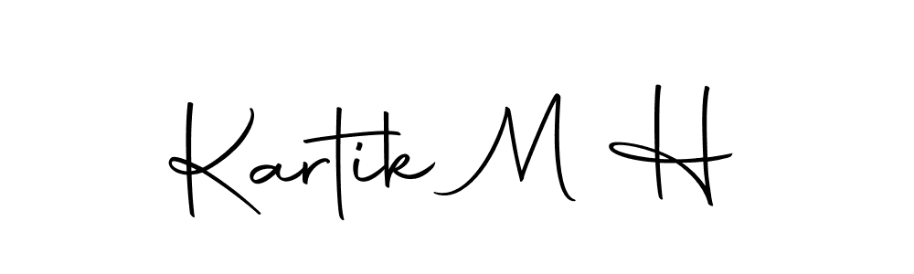 Make a short Kartik M H signature style. Manage your documents anywhere anytime using Autography-DOLnW. Create and add eSignatures, submit forms, share and send files easily. Kartik M H signature style 10 images and pictures png