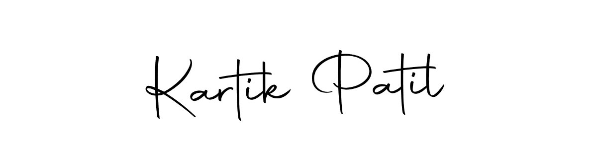 Make a beautiful signature design for name Kartik Patil. Use this online signature maker to create a handwritten signature for free. Kartik Patil signature style 10 images and pictures png