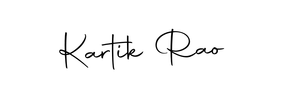 You can use this online signature creator to create a handwritten signature for the name Kartik Rao. This is the best online autograph maker. Kartik Rao signature style 10 images and pictures png