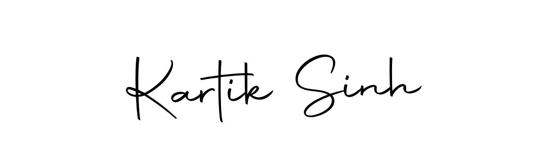 Make a beautiful signature design for name Kartik Sinh. Use this online signature maker to create a handwritten signature for free. Kartik Sinh signature style 10 images and pictures png