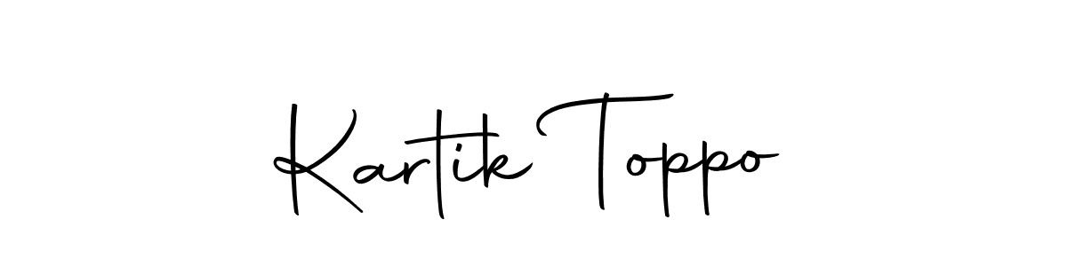 The best way (Autography-DOLnW) to make a short signature is to pick only two or three words in your name. The name Kartik Toppo include a total of six letters. For converting this name. Kartik Toppo signature style 10 images and pictures png