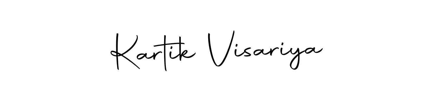 Make a beautiful signature design for name Kartik Visariya. With this signature (Autography-DOLnW) style, you can create a handwritten signature for free. Kartik Visariya signature style 10 images and pictures png