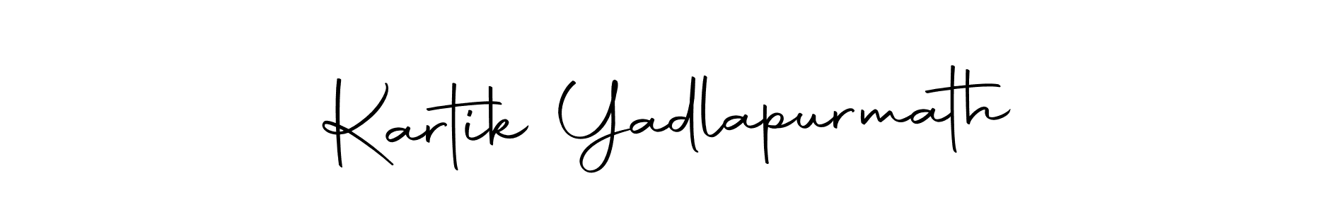 Make a beautiful signature design for name Kartik Yadlapurmath. With this signature (Autography-DOLnW) style, you can create a handwritten signature for free. Kartik Yadlapurmath signature style 10 images and pictures png