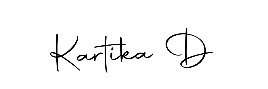 Create a beautiful signature design for name Kartika D. With this signature (Autography-DOLnW) fonts, you can make a handwritten signature for free. Kartika D signature style 10 images and pictures png