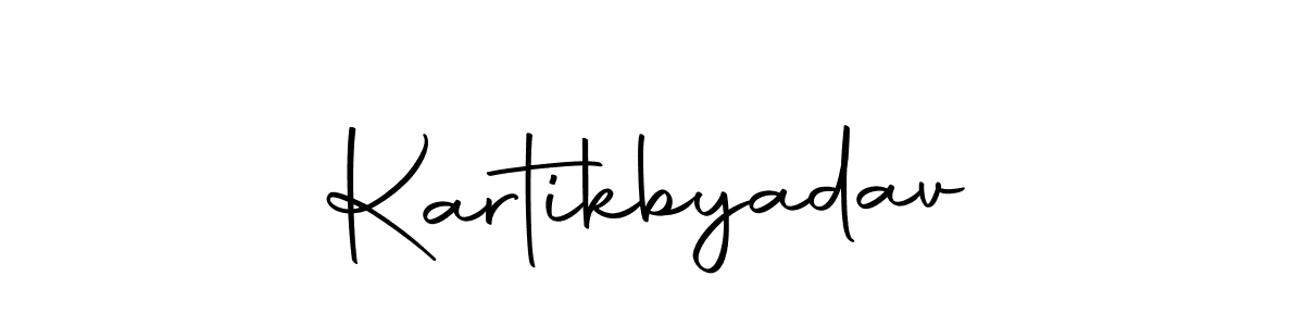 Also we have Kartikbyadav name is the best signature style. Create professional handwritten signature collection using Autography-DOLnW autograph style. Kartikbyadav signature style 10 images and pictures png