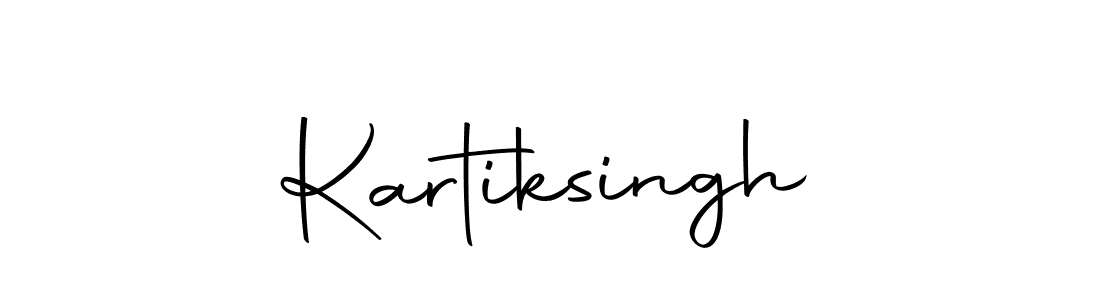 Use a signature maker to create a handwritten signature online. With this signature software, you can design (Autography-DOLnW) your own signature for name Kartiksingh. Kartiksingh signature style 10 images and pictures png