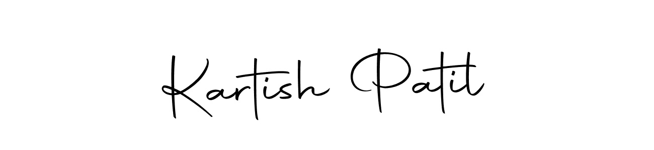 You should practise on your own different ways (Autography-DOLnW) to write your name (Kartish Patil) in signature. don't let someone else do it for you. Kartish Patil signature style 10 images and pictures png