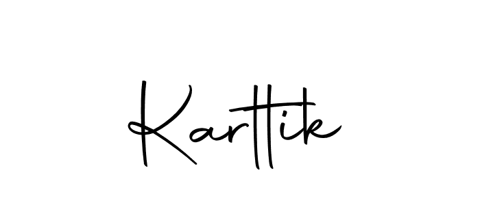 Design your own signature with our free online signature maker. With this signature software, you can create a handwritten (Autography-DOLnW) signature for name Karttik. Karttik signature style 10 images and pictures png