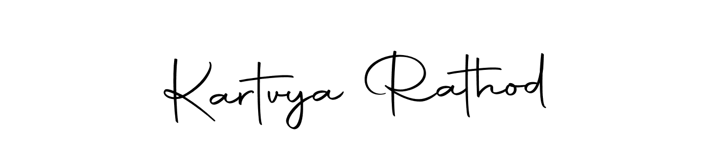 Create a beautiful signature design for name Kartvya Rathod. With this signature (Autography-DOLnW) fonts, you can make a handwritten signature for free. Kartvya Rathod signature style 10 images and pictures png