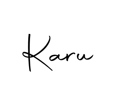 Make a beautiful signature design for name Karu. With this signature (Autography-DOLnW) style, you can create a handwritten signature for free. Karu signature style 10 images and pictures png