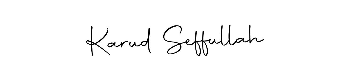 How to make Karud Seffullah name signature. Use Autography-DOLnW style for creating short signs online. This is the latest handwritten sign. Karud Seffullah signature style 10 images and pictures png