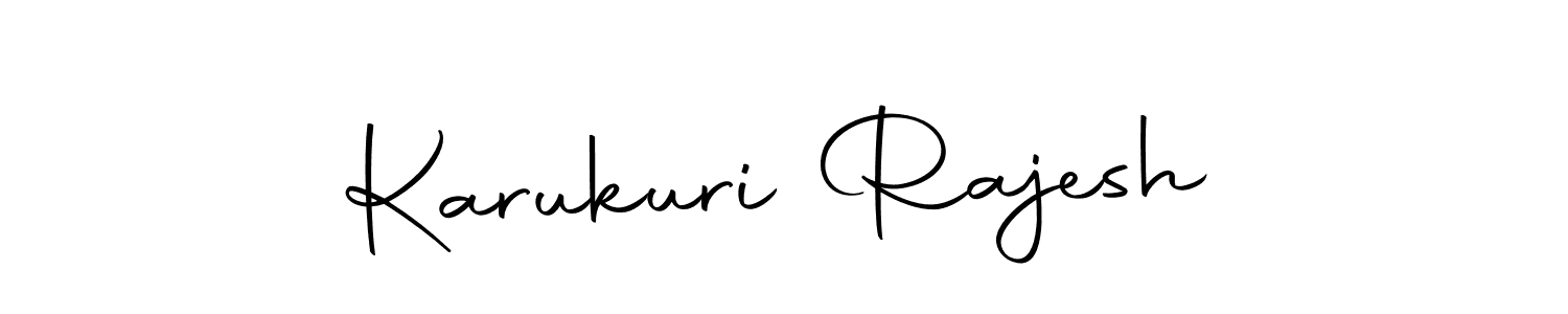 Also we have Karukuri Rajesh name is the best signature style. Create professional handwritten signature collection using Autography-DOLnW autograph style. Karukuri Rajesh signature style 10 images and pictures png