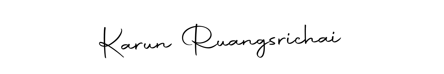 Once you've used our free online signature maker to create your best signature Autography-DOLnW style, it's time to enjoy all of the benefits that Karun Ruangsrichai name signing documents. Karun Ruangsrichai signature style 10 images and pictures png