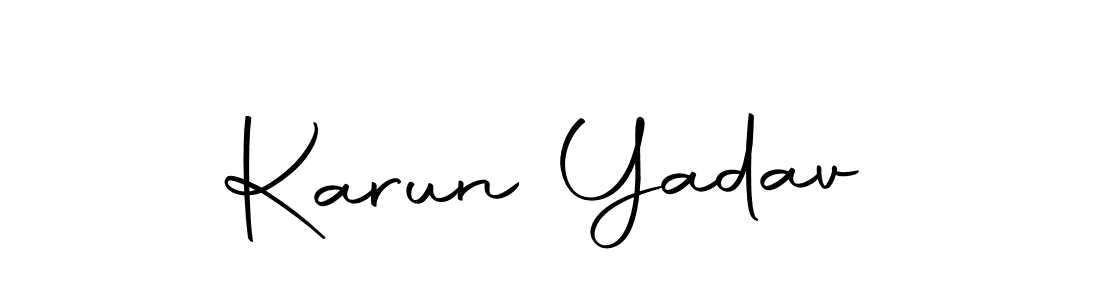 Make a beautiful signature design for name Karun Yadav. Use this online signature maker to create a handwritten signature for free. Karun Yadav signature style 10 images and pictures png