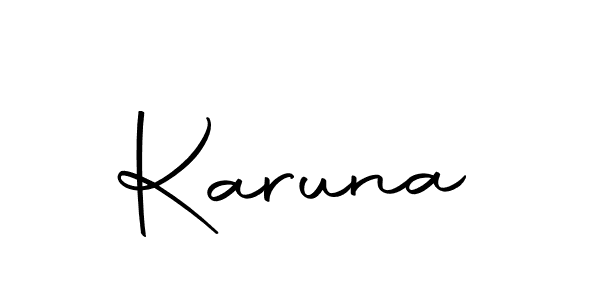 You should practise on your own different ways (Autography-DOLnW) to write your name (Karuna) in signature. don't let someone else do it for you. Karuna signature style 10 images and pictures png
