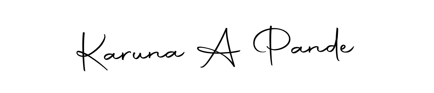Once you've used our free online signature maker to create your best signature Autography-DOLnW style, it's time to enjoy all of the benefits that Karuna A Pande name signing documents. Karuna A Pande signature style 10 images and pictures png