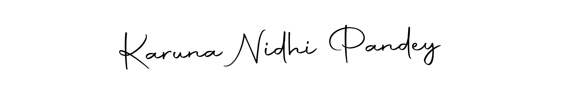 Make a short Karuna Nidhi Pandey signature style. Manage your documents anywhere anytime using Autography-DOLnW. Create and add eSignatures, submit forms, share and send files easily. Karuna Nidhi Pandey signature style 10 images and pictures png