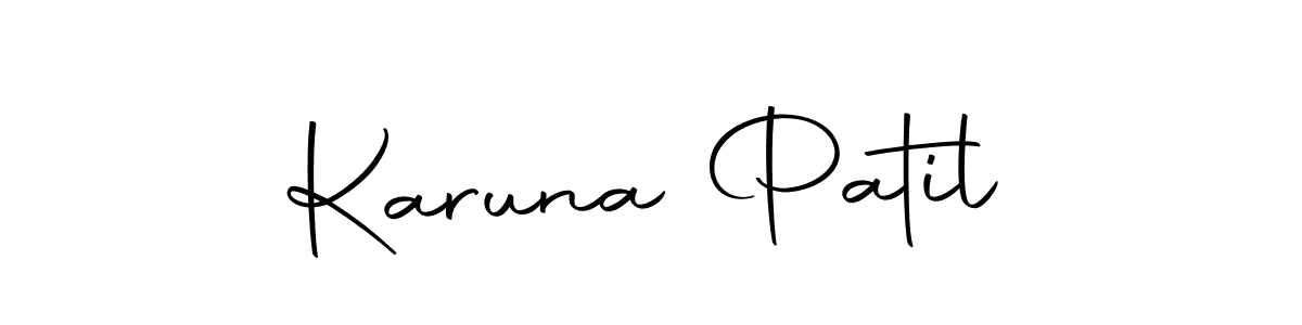 Here are the top 10 professional signature styles for the name Karuna Patil. These are the best autograph styles you can use for your name. Karuna Patil signature style 10 images and pictures png