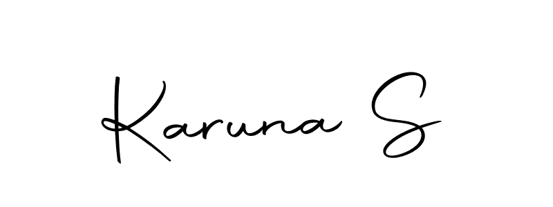 Create a beautiful signature design for name Karuna S. With this signature (Autography-DOLnW) fonts, you can make a handwritten signature for free. Karuna S signature style 10 images and pictures png