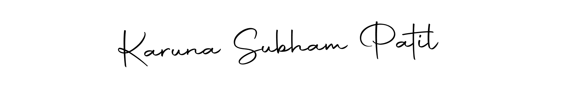 How to make Karuna Subham Patil signature? Autography-DOLnW is a professional autograph style. Create handwritten signature for Karuna Subham Patil name. Karuna Subham Patil signature style 10 images and pictures png