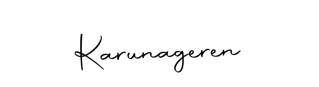 Here are the top 10 professional signature styles for the name Karunageren. These are the best autograph styles you can use for your name. Karunageren signature style 10 images and pictures png