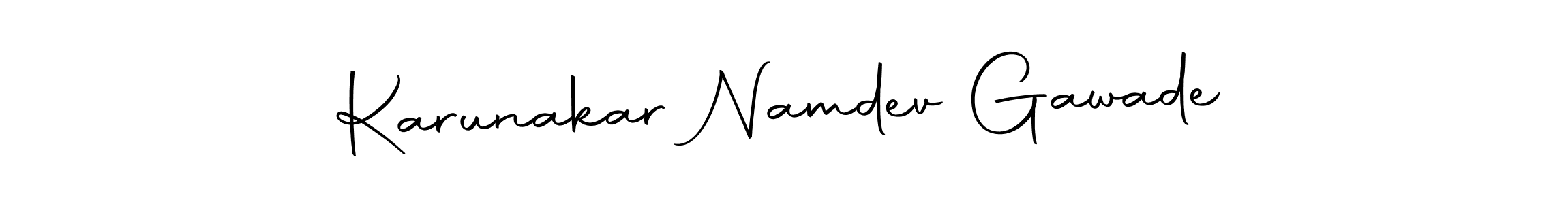 Create a beautiful signature design for name Karunakar Namdev Gawade. With this signature (Autography-DOLnW) fonts, you can make a handwritten signature for free. Karunakar Namdev Gawade signature style 10 images and pictures png