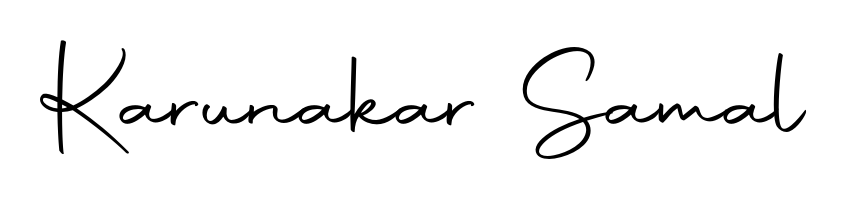 The best way (Autography-DOLnW) to make a short signature is to pick only two or three words in your name. For converting this name Karunakar Samal. Karunakar Samal signature style 10 images and pictures png