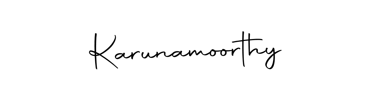 Make a beautiful signature design for name Karunamoorthy. With this signature (Autography-DOLnW) style, you can create a handwritten signature for free. Karunamoorthy signature style 10 images and pictures png