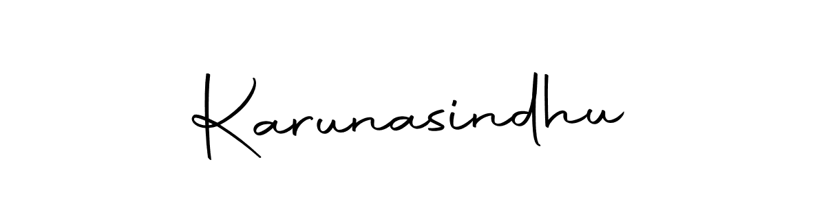 Make a beautiful signature design for name Karunasindhu. Use this online signature maker to create a handwritten signature for free. Karunasindhu signature style 10 images and pictures png