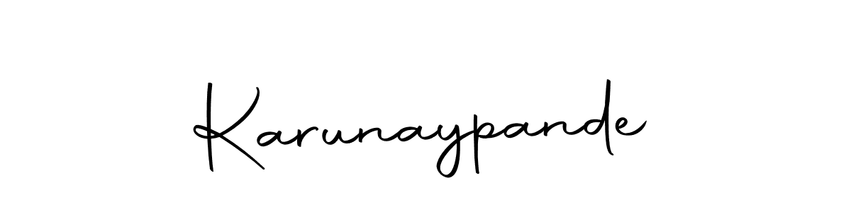 How to make Karunaypande name signature. Use Autography-DOLnW style for creating short signs online. This is the latest handwritten sign. Karunaypande signature style 10 images and pictures png