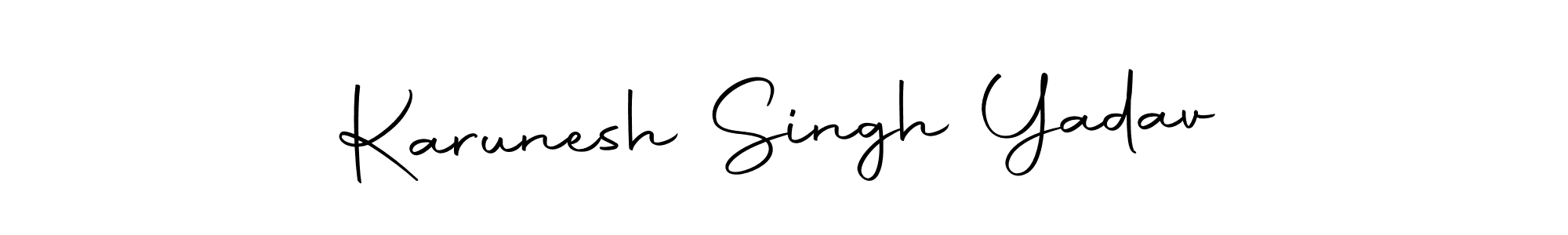 You should practise on your own different ways (Autography-DOLnW) to write your name (Karunesh Singh Yadav) in signature. don't let someone else do it for you. Karunesh Singh Yadav signature style 10 images and pictures png