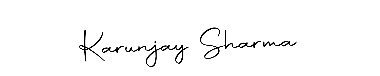 How to make Karunjay Sharma signature? Autography-DOLnW is a professional autograph style. Create handwritten signature for Karunjay Sharma name. Karunjay Sharma signature style 10 images and pictures png