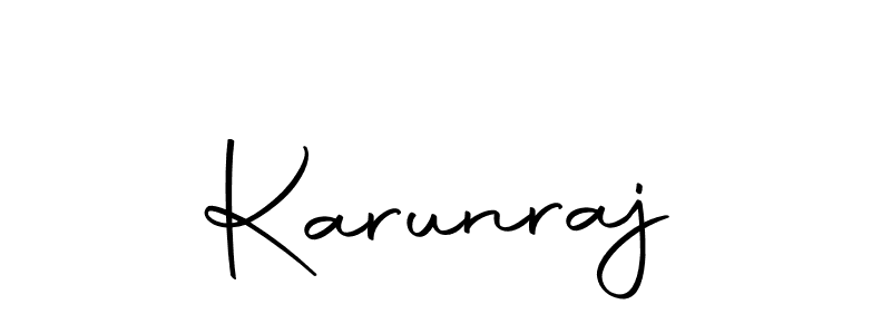 You should practise on your own different ways (Autography-DOLnW) to write your name (Karunraj) in signature. don't let someone else do it for you. Karunraj signature style 10 images and pictures png