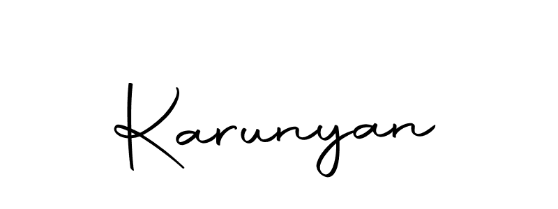 Karunyan stylish signature style. Best Handwritten Sign (Autography-DOLnW) for my name. Handwritten Signature Collection Ideas for my name Karunyan. Karunyan signature style 10 images and pictures png