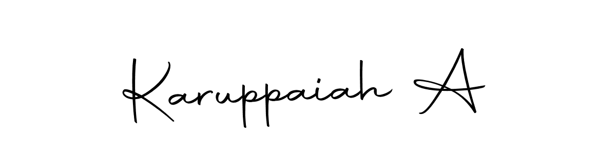 Also we have Karuppaiah A name is the best signature style. Create professional handwritten signature collection using Autography-DOLnW autograph style. Karuppaiah A signature style 10 images and pictures png
