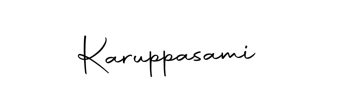 Design your own signature with our free online signature maker. With this signature software, you can create a handwritten (Autography-DOLnW) signature for name Karuppasami. Karuppasami signature style 10 images and pictures png